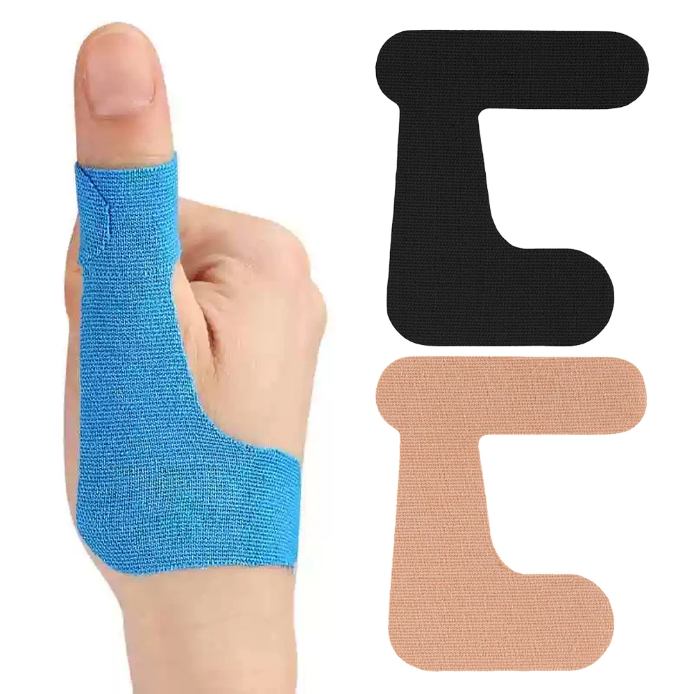 10PC Precut Thumb Support Tape,Self Adhesive Toe Kinesiology Patches Finger Bandages Supplies for Sport Housework thumbnail 5