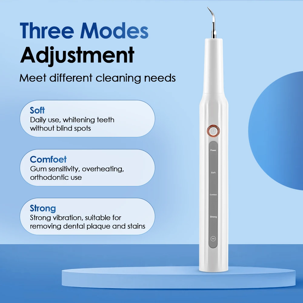 Ultrasonic Tooth Cleaner Dental Scaler Calculus Remover Plaque Tartar Eliminator Dental Stone Removal Teeth Cleaning Tools thumbnail 6