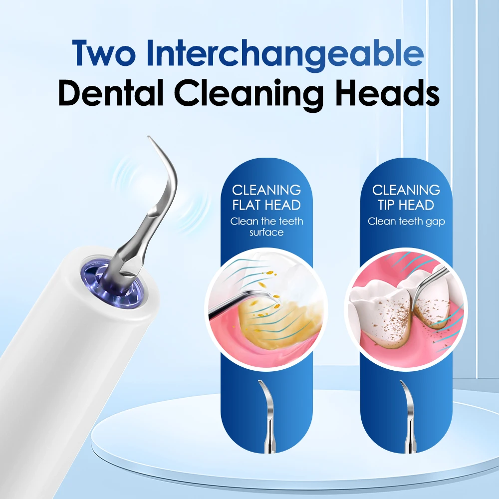 Ultrasonic Tooth Cleaner Dental Scaler Calculus Remover Plaque Tartar Eliminator Dental Stone Removal Teeth Cleaning Tools thumbnail 5