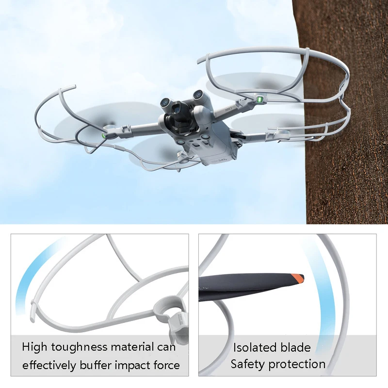 Propeller Protector For DJI Mini 3 Pro Drone LightWeight Guard Anti-Collision Props Wing Fan Bumper Landing Gear Accessories thumbnail 6