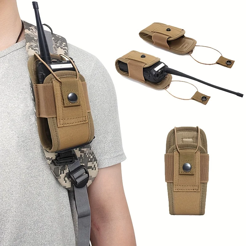Universal Radio Case Holder Pouch Bag Interphone Pouch, Adjustable Storage Tools Pouch for Walkie Talkies