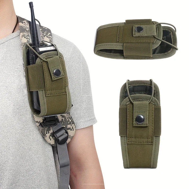 Universal Radio Case Holder Pouch Bag Interphone Pouch, Adjustable Storage Tools Pouch for Walkie Talkies thumbnail 3