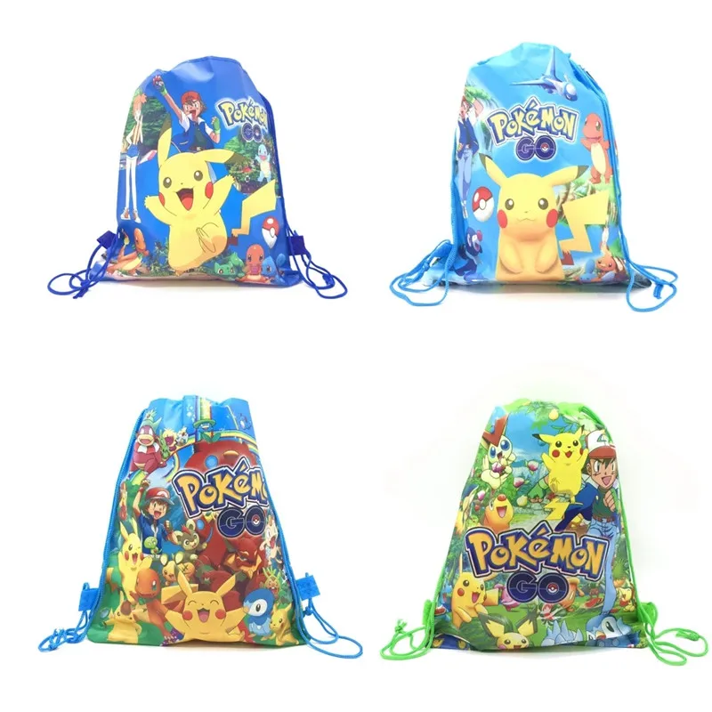 12/24 Pokemon Pikachu Non-woven Fabric Backpack Pattern Gift Bag Non-woven Fabrics Shopping Bag Theme Party Drawstring Backpack thumbnail 2