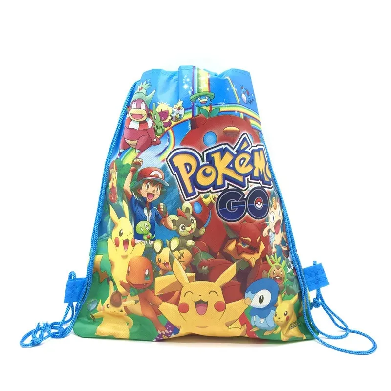 12/24 Pokemon Pikachu Non-woven Fabric Backpack Pattern Gift Bag Non-woven Fabrics Shopping Bag Theme Party Drawstring Backpack thumbnail 6
