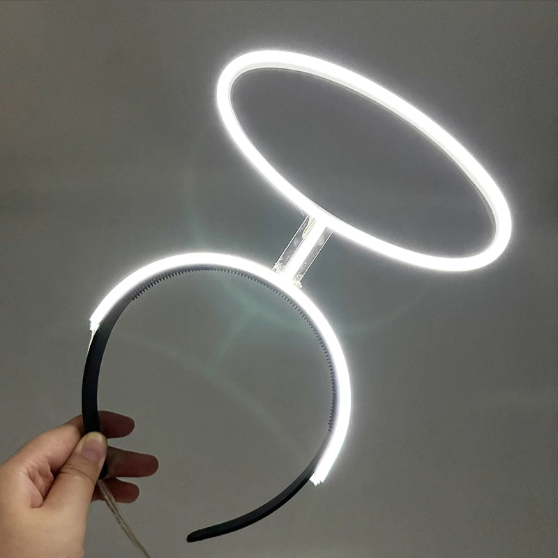 New Light Up Angel Headband Glowing LED Cupid Hairband For Girl Women Luminous Halo Headband Cosplay Headwear thumbnail 5