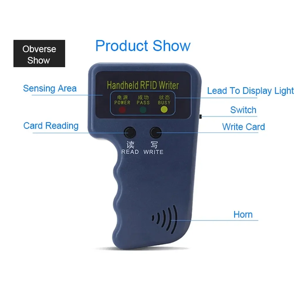 125KHz RFID Programmer Duplicator Copier Writer Reader Writer ID Card Cloner & key thumbnail 4
