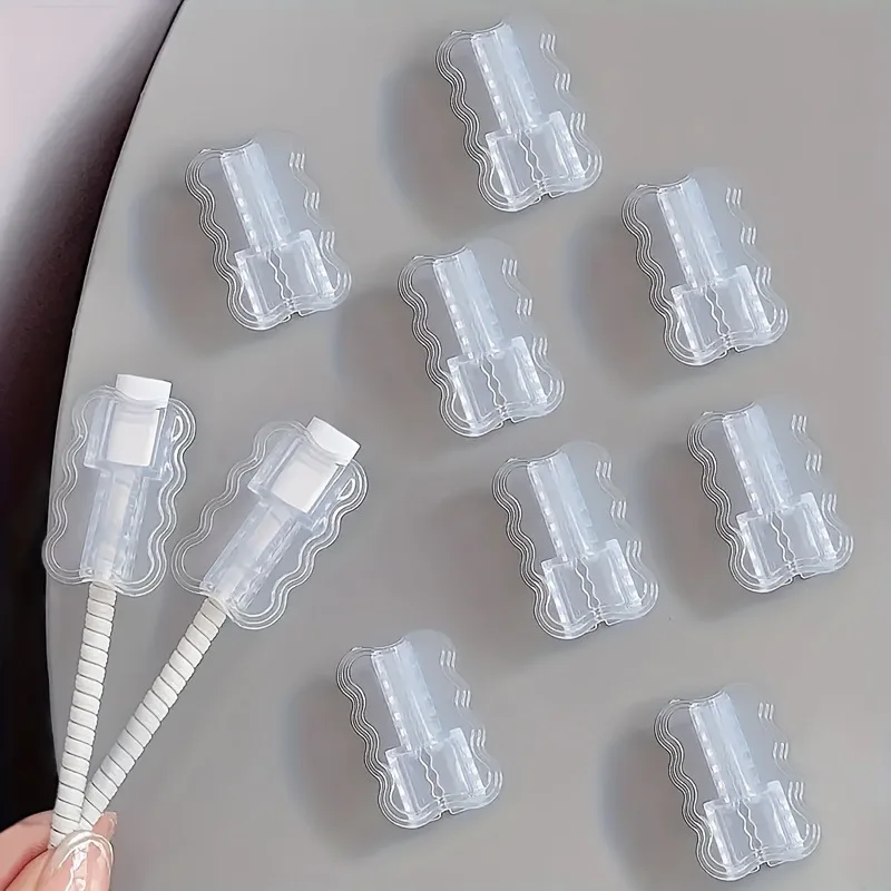 2pcs Data Cable Protector Sleeves Anti-Breakage Cord Saver Mobile Phone Accessory Flexible Cord Management thumbnail 3