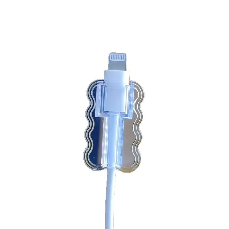 2pcs Data Cable Protector Sleeves Anti-Breakage Cord Saver Mobile Phone Accessory Flexible Cord Management thumbnail 6