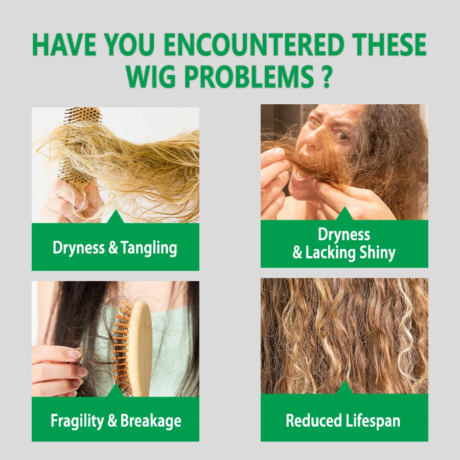 GOIPLE Natural Coconut Oil Wig Milk Shampoo Smooth Repair Moisturizes Frizzy Hair for Wigs Wave 2 in 1 Wig Wash Care Product thumbnail 2