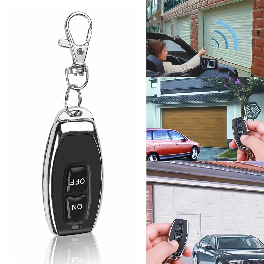 433Mhz RF Remote Control On Off Button Learning Code EV1527 Smart Home Transmitter For Led Light Car Gate Garage Door Alarm Key thumbnail 3