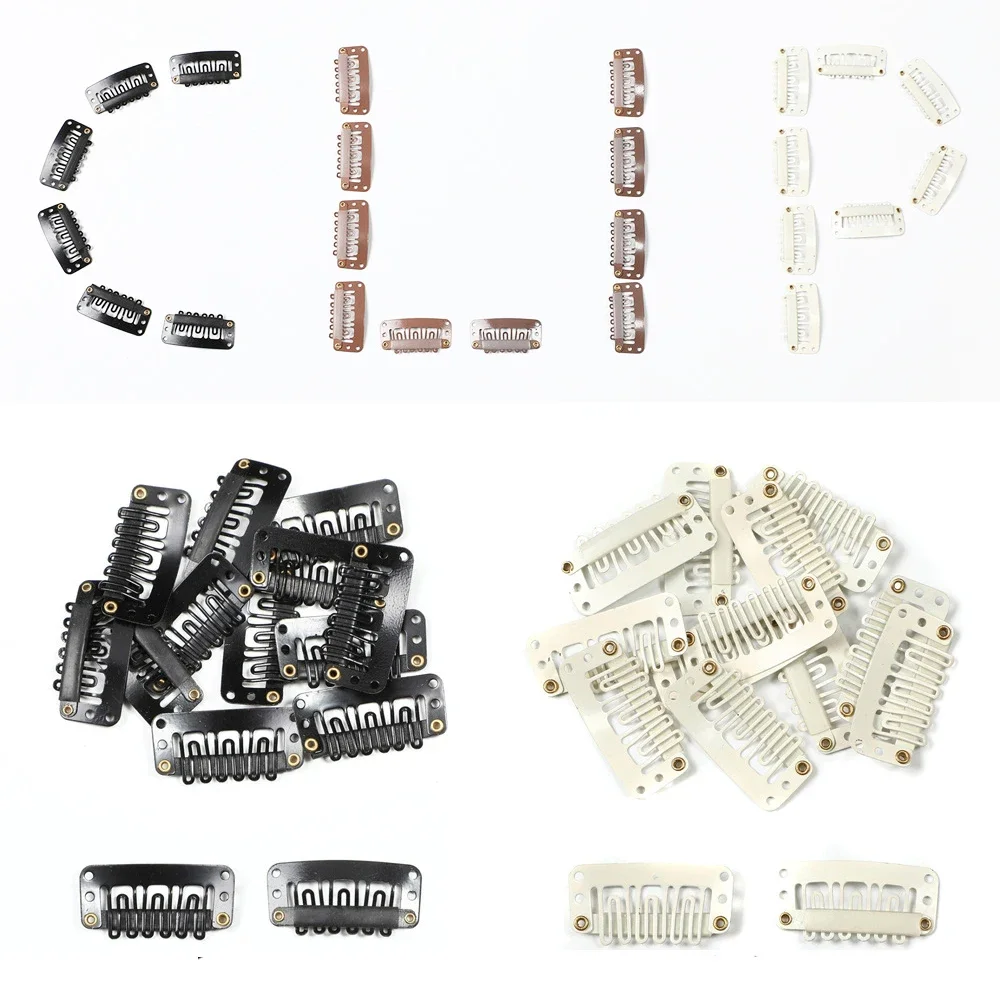 32MM U Shape Wigs Snap Clips Hairpins Hair Extensions Tool Women Beauty Hair Styling Accessories Metal Pin Wigs 30pcs thumbnail 2