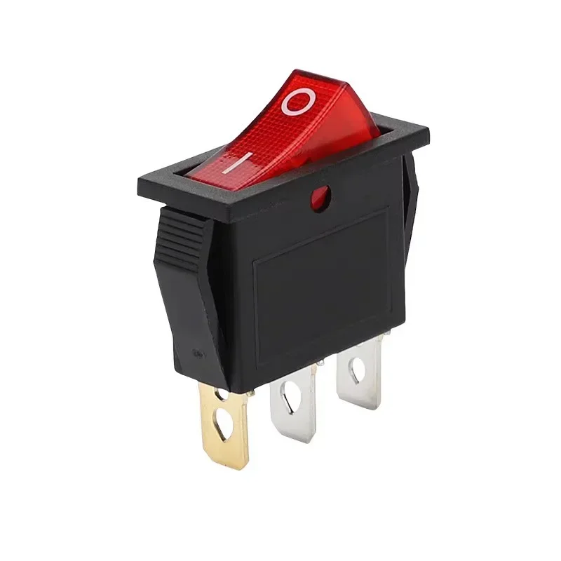 5/20Pcs KCD3 Rocker Switch ON-OFF 2Pin 3Pin Electric Push Switch with LED Light/Red Dot Switches 14x31mm thumbnail 6