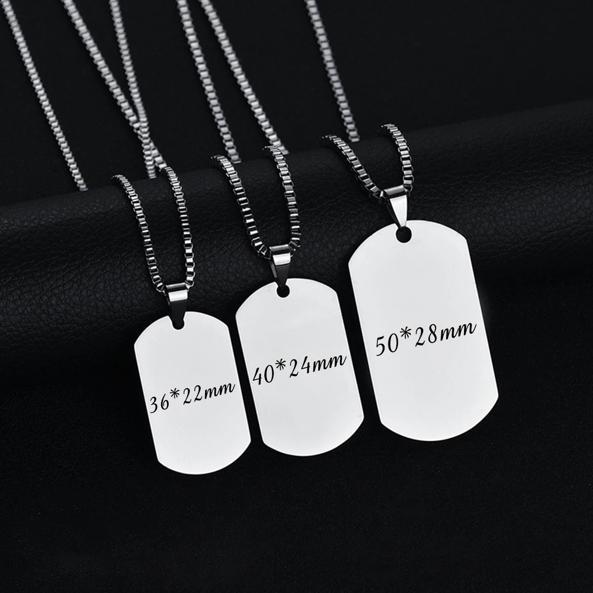 Personalized Engrave Name Picture Necklace Stainless Steel Custom Memorial Photo Pendant For Women Man Anniversary Jewelry Gift thumbnail 2