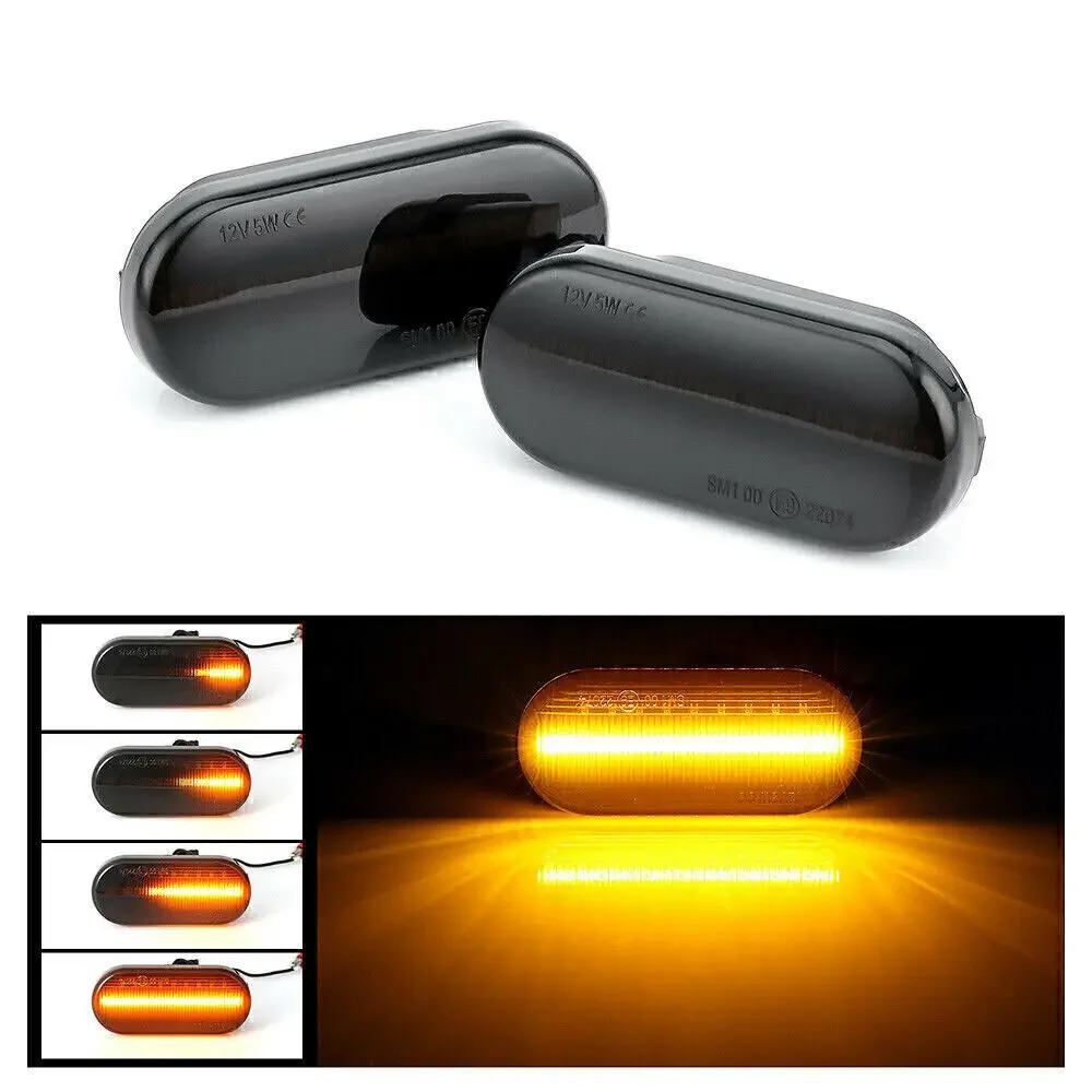 2X Dynamic LED Side Indicator Smoke Turn Signal Light For FORD SEAT SKODA VW T5 thumbnail 3