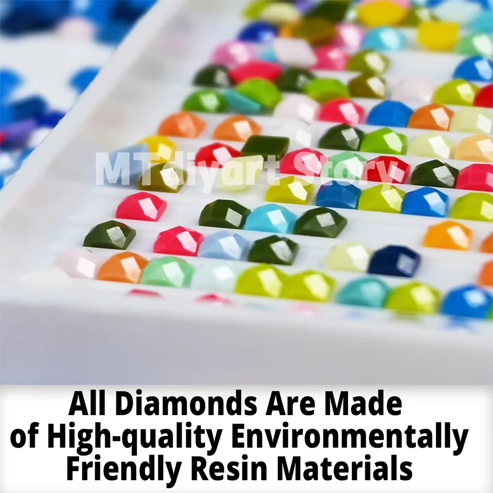 Night Landscape 120 Colors Resin Diamond Painting With Sticker Legend Full Drills Rhinestones 5D DIY Art Kits For Home Decors thumbnail 4