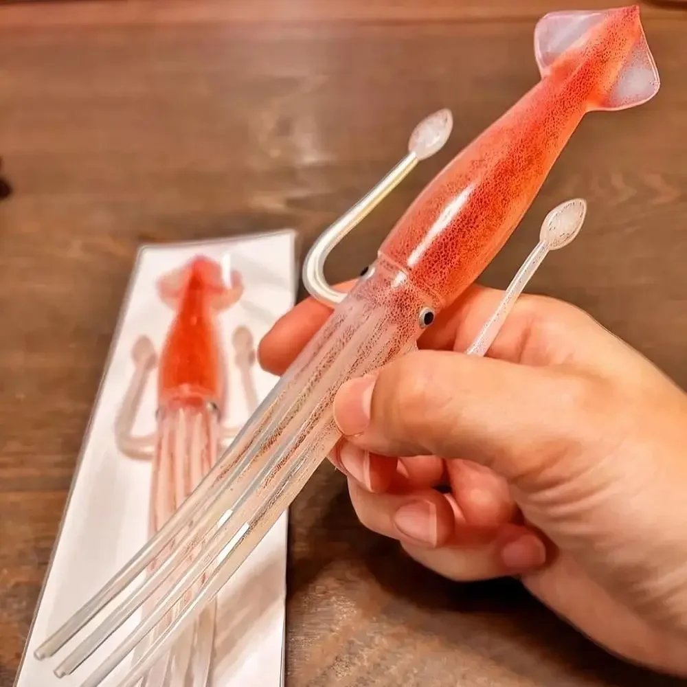 Funny Squid Cuttlefish Fork Heat-Resistant Tableware Instant Noodle Fork Food Picks Kitchen Dinnerware Forks Cooking Tools thumbnail 4