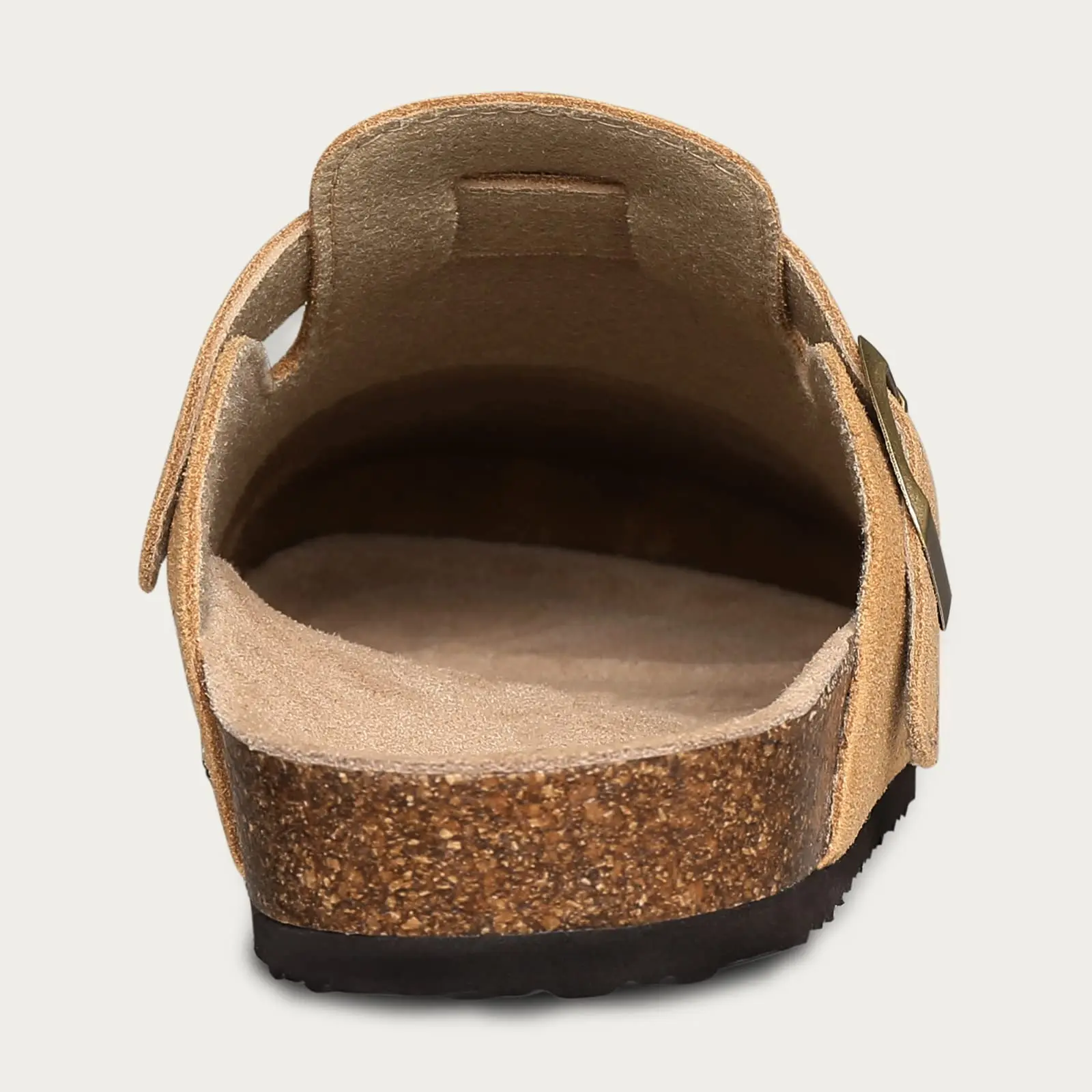 Asgard Women Cork Sole Clogs Slippers Fashion Cow Suede Flat Mules With Adjustable Buckle Men Leather Potato Shoes Beach Sandals thumbnail 5