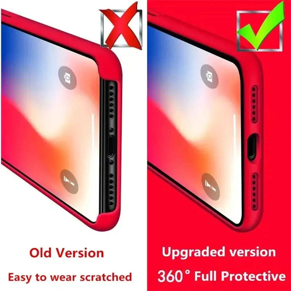 Original Silicone Case for Apple iPhone 16 16e Air 17 13 15 14 12 11 Pro Max Plus Phone Official Protective Cover Capa fundas thumbnail 4