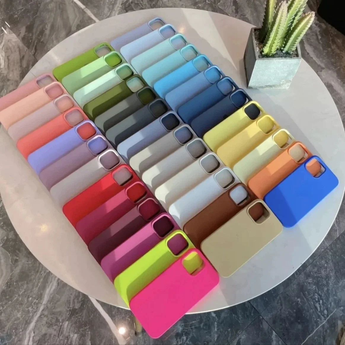 Original Silicone Case for Apple iPhone 16 16e Air 17 13 15 14 12 11 Pro Max Plus Phone Official Protective Cover Capa fundas thumbnail 2