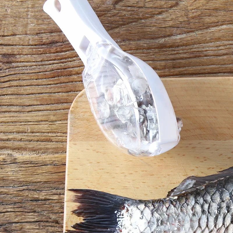 Fish Scale Scraper Fish Skin Brush Seafood Tools Fast Remove Fish Scraper Cleaning Knife Kitchen Accessories thumbnail 3