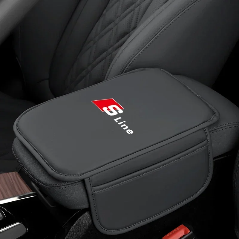 Car Armrest Box Pad Leather Auto Armrest Mat Car Accessories For Audi Sline A8 A6 Q5 A1 A2 A3 A4 A5 A7 Q1 Q2 Q3 Q4 Q6 Q7 RS3 RS4 thumbnail 6