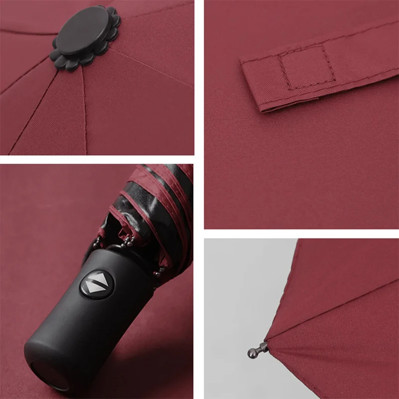 Fashion Large Travel Umbrella Heavy Duty Windproof Waterproof Umbrella Fully Automatic Open And Close Sunshade And Rain Umbrella thumbnail 2