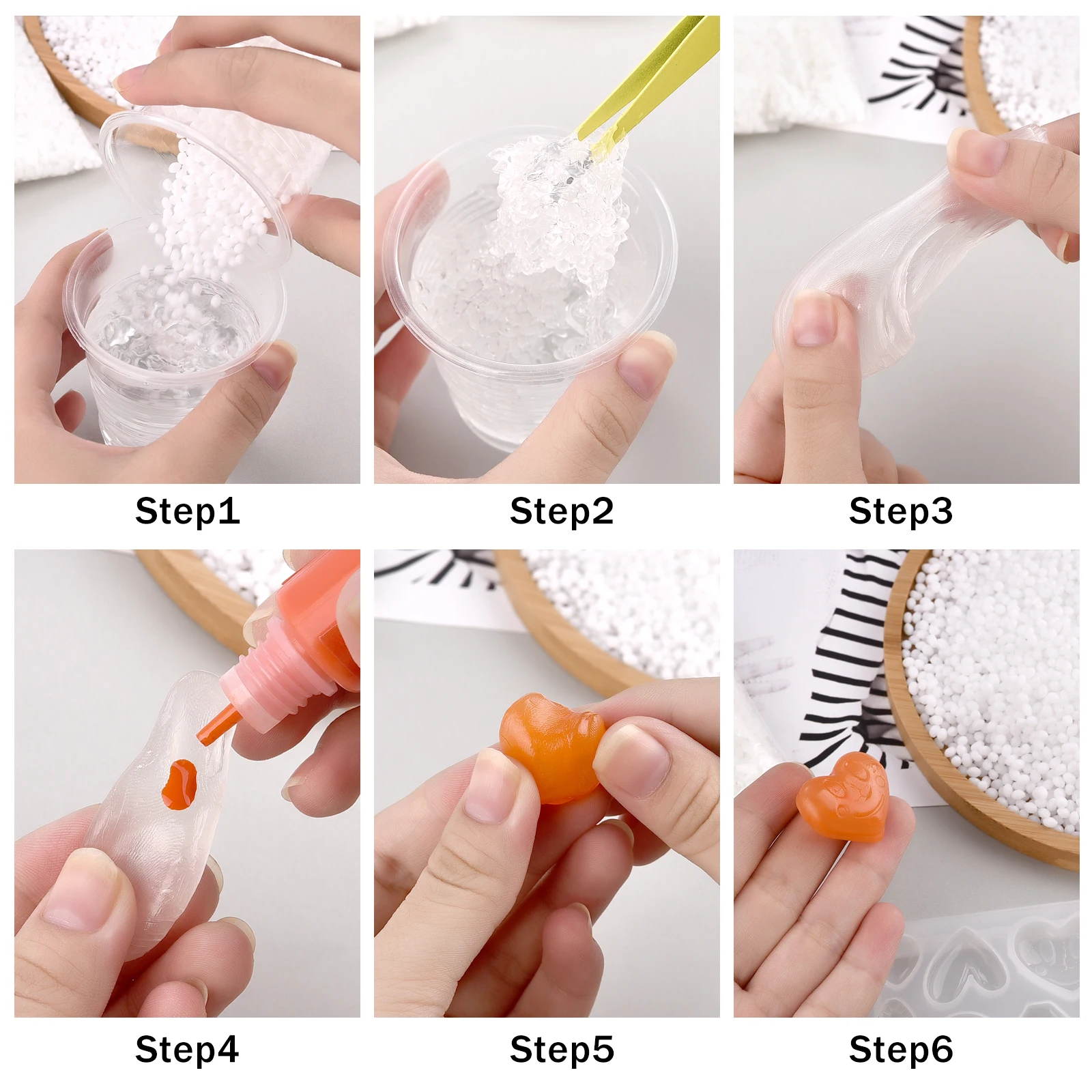 20-500g Polymorph Resin Clay Thermoplastic Crystal Clay Friendly Plastic Aka Polycaprolactone DIY Ceramics Resin Mold Material thumbnail 4