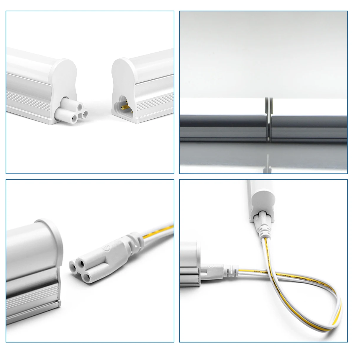 50CM 15W 220V DIY Wall Lamps LED T5 Tube With Screws Wall Mounting LED Lights for Bedroom Home Decoration + EU Plug Power Cord Q thumbnail 5