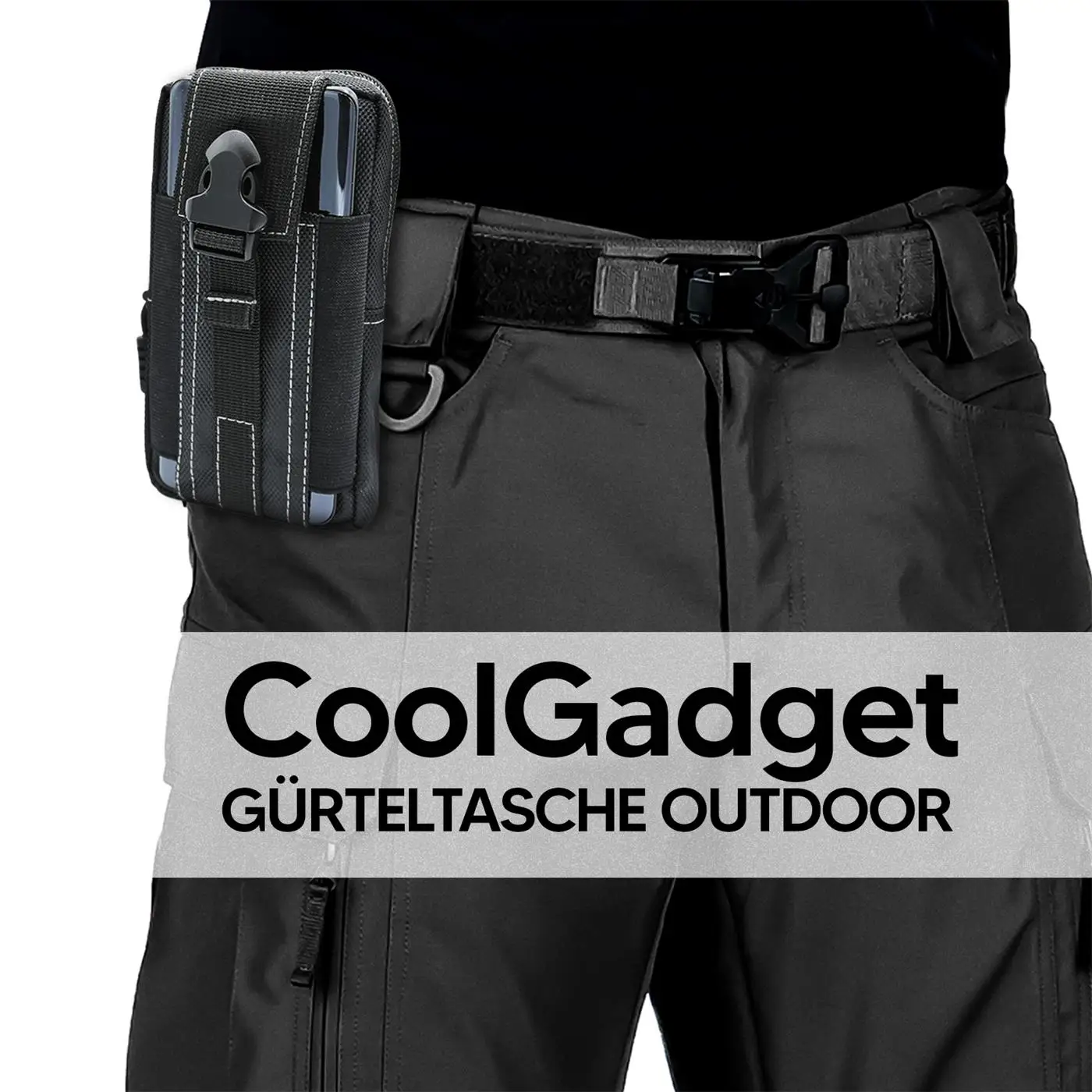 Universal Phone Holster Case with Belt Clip Cell Phone Pouch Nylon Cover Waist Bag for iPhone 13 14 15 Outdoor Sports Card Bags thumbnail 6