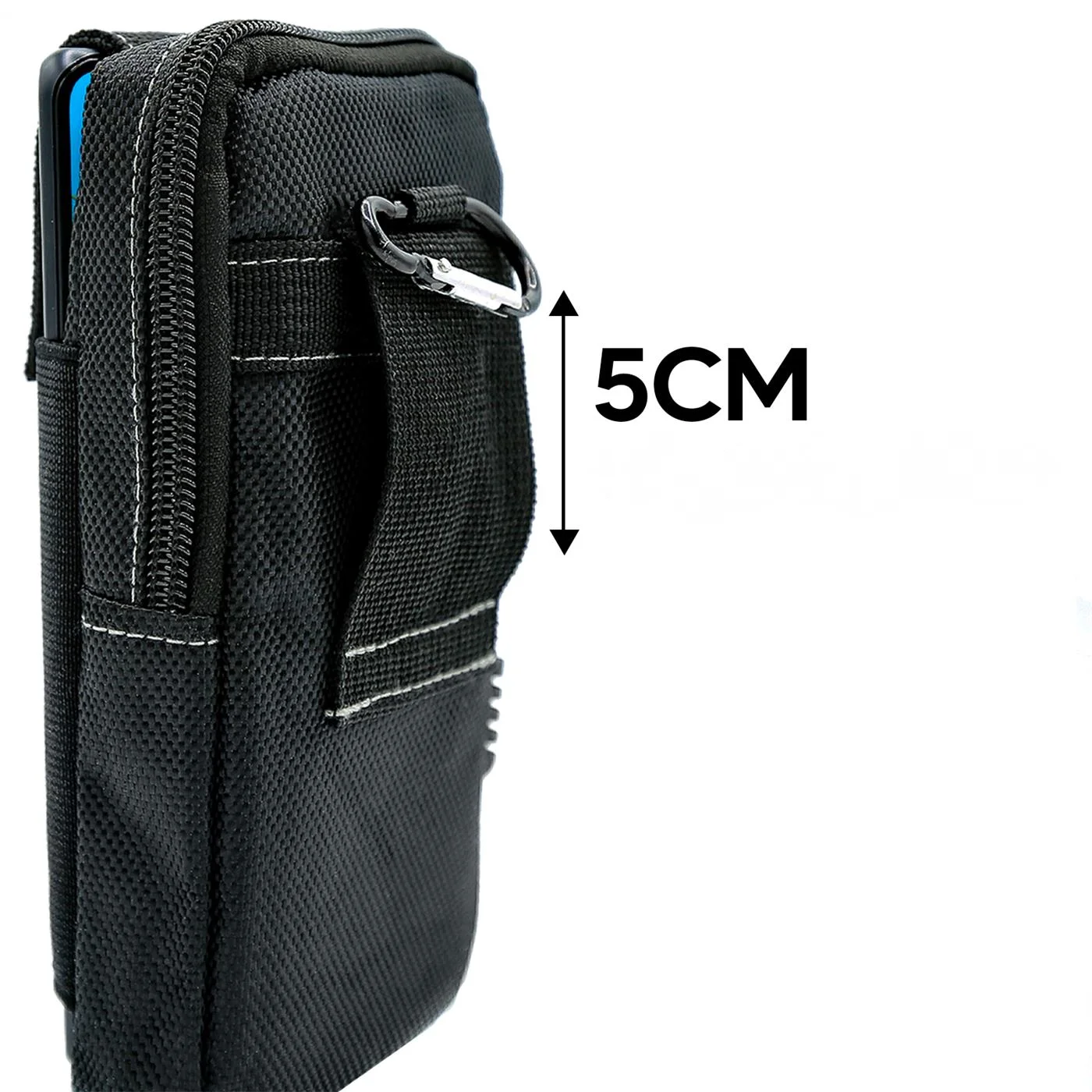 Universal Phone Holster Case with Belt Clip Cell Phone Pouch Nylon Cover Waist Bag for iPhone 13 14 15 Outdoor Sports Card Bags thumbnail 4