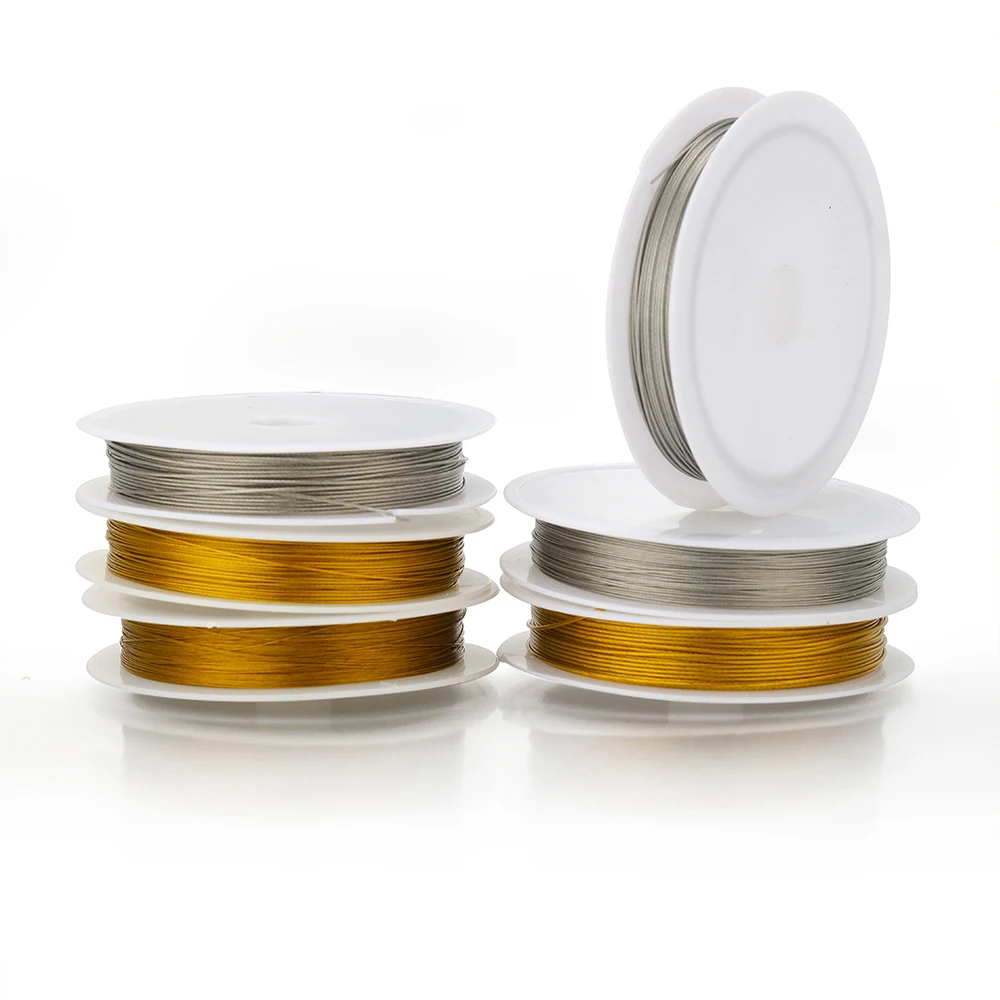 1 Roll Stainless Steel Wire 0.3-1.0mm Resistant Strong Line Beading Wire Fishing Cords for DIY Bracelet Necklace Findings Bulk thumbnail 5