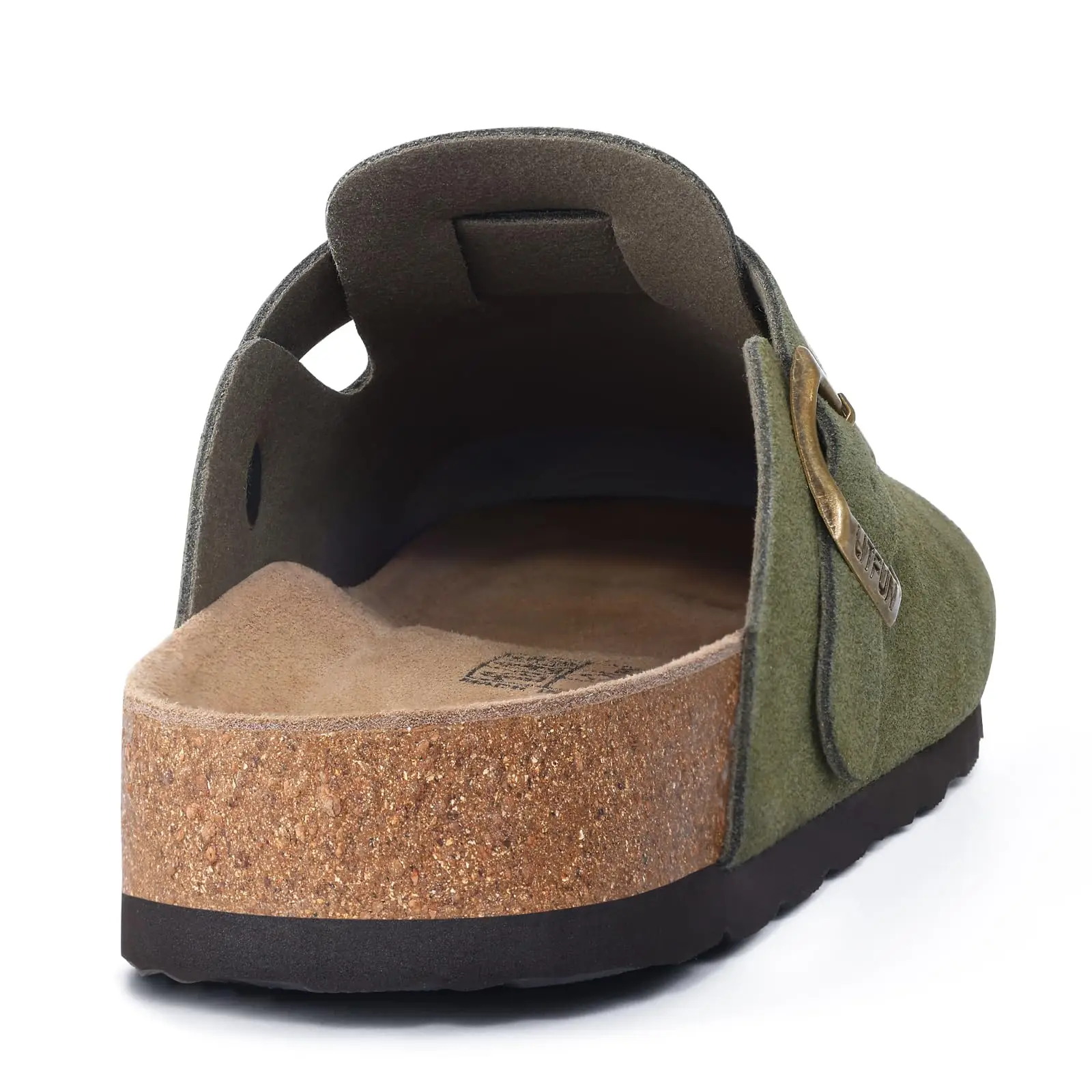 Shevalues Men's Suede Clogs Soft Leather Mules Men New Summer Men Cork Sandals Comfort Slip On Unisex Clogs With Arch Support thumbnail 4