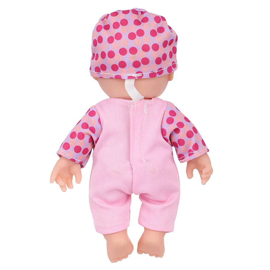 6inch/15cm LifeLike Baby Dolls Washable Vinyl Bebe Doll With Jumpsuits Realistic Soft Reborn Doll Kids Birthdays Toys thumbnail 3