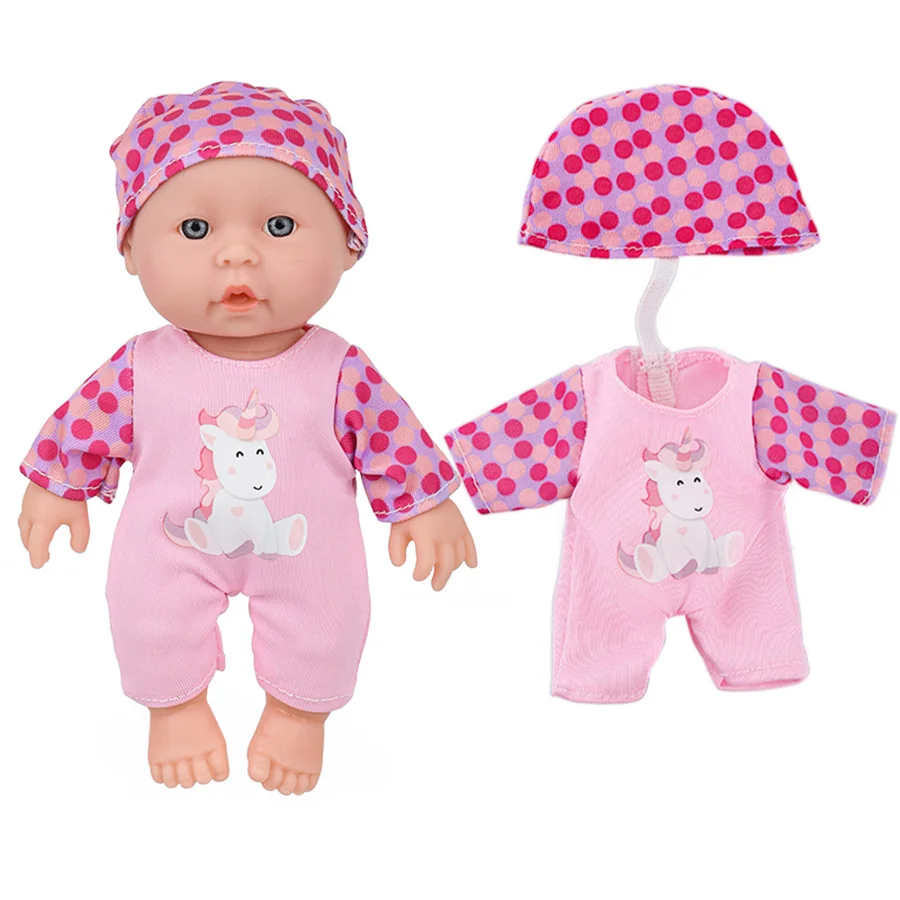 6inch/15cm LifeLike Baby Dolls Washable Vinyl Bebe Doll With Jumpsuits Realistic Soft Reborn Doll Kids Birthdays Toys thumbnail 6
