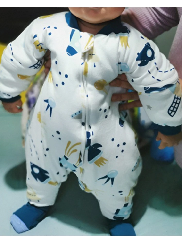 Baby Sleeping Bag Cartoon Children Pajamas Infantil Stuff For Four Seasons Cotton Toddler Sack Kids Sleepwear Bedding Jumpsuit thumbnail 3
