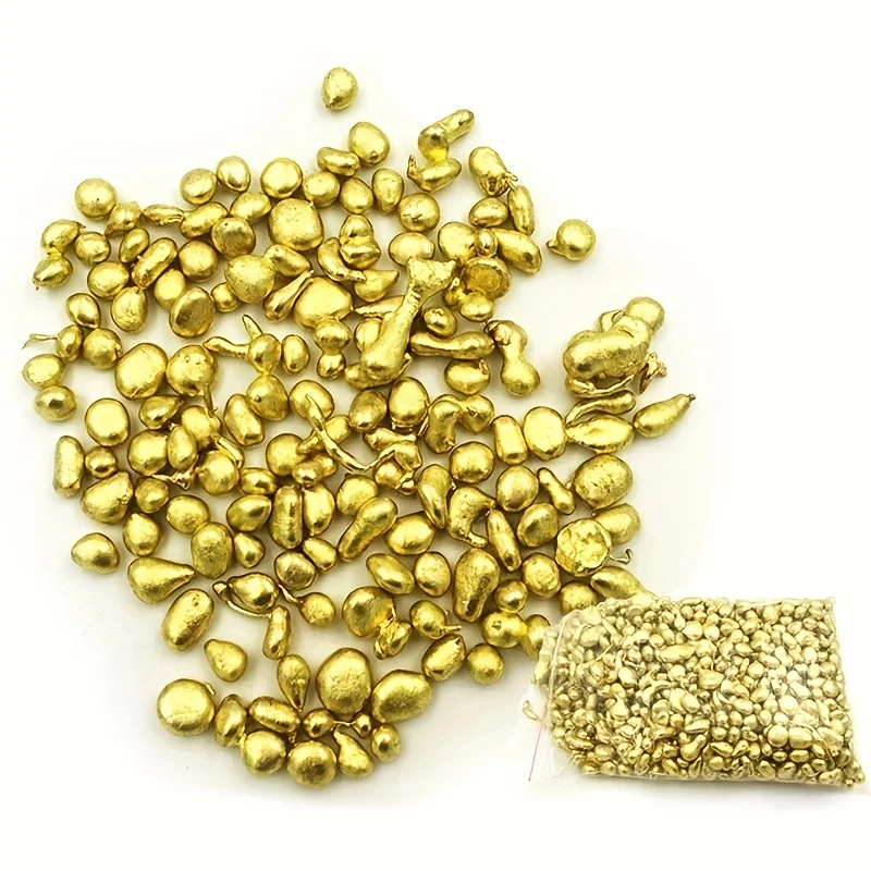 Brass Casting Nuggets for Jewelry DIY Non-Tarnish Metal Crafting Kit Rings Pendants Necklaces Accessories Making Supplies thumbnail 2