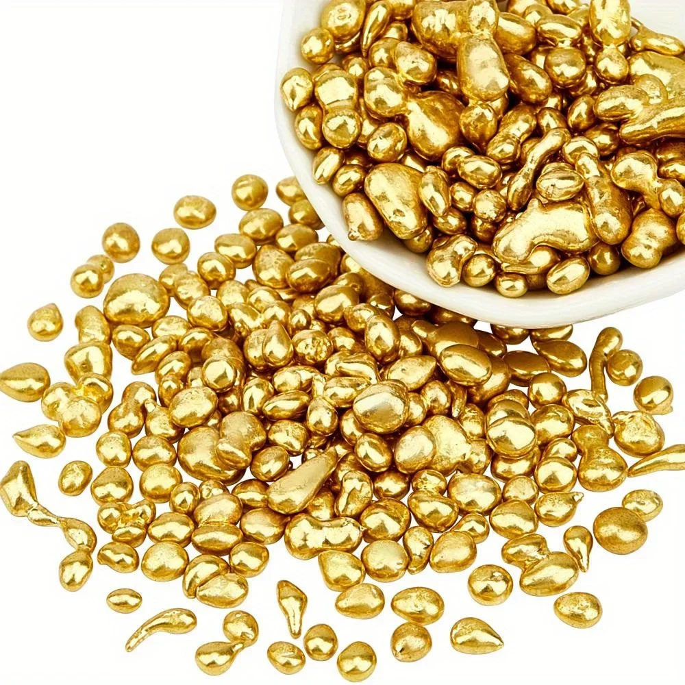 Brass Casting Nuggets for Jewelry DIY Non-Tarnish Metal Crafting Kit Rings Pendants Necklaces Accessories Making Supplies