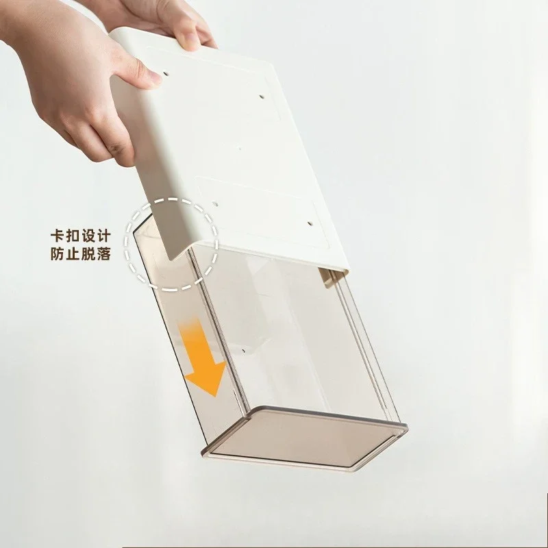 Hidden Storage Box for Drawers Under The Desk, Storage Rack for Desk Bottom in The Office, Desk Style Stationery Pen Holder thumbnail 4