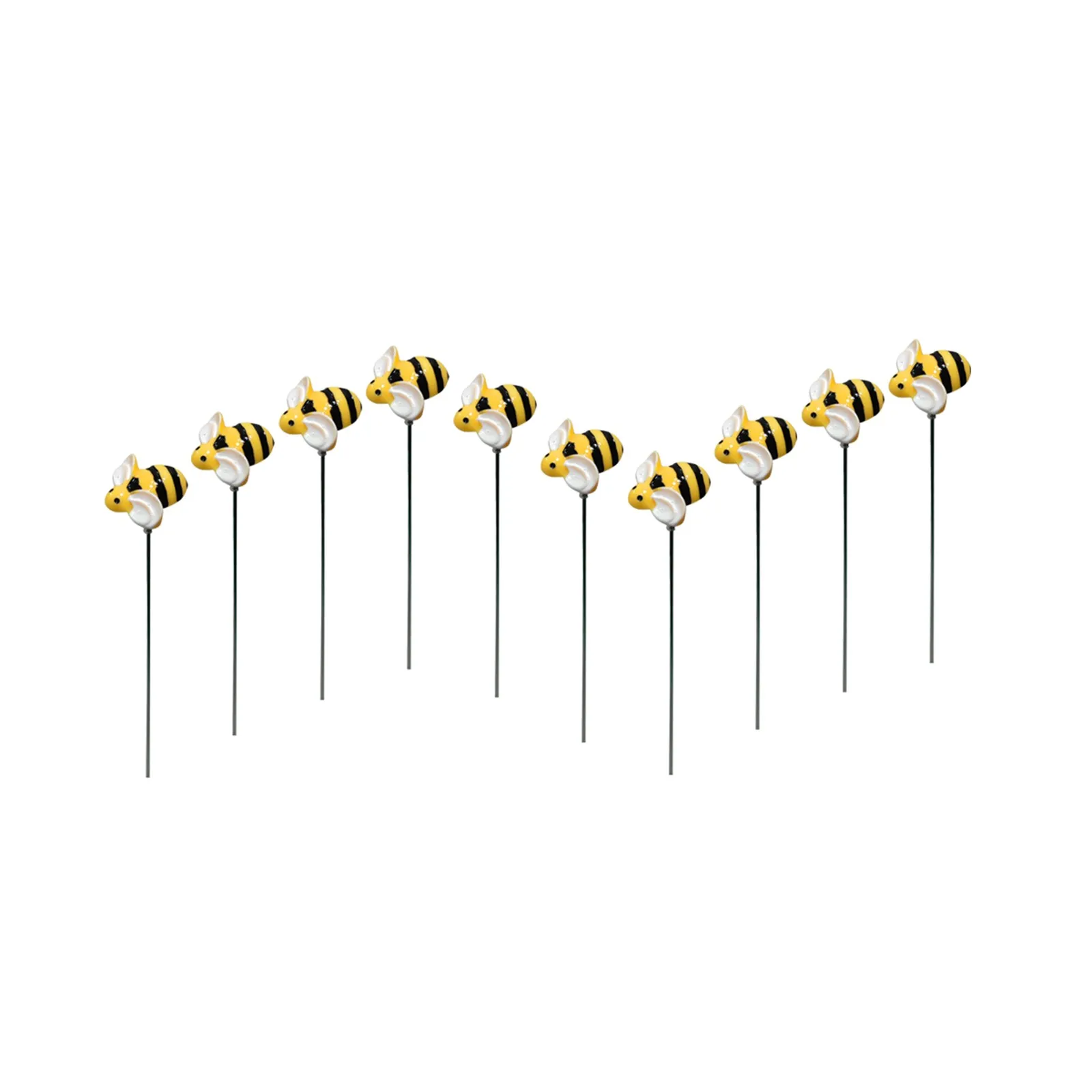 10/20/30pcs Garden Stakes Decoration Bee Yard Pot Pile Lawn Pathway Ornament Flower Pot Indoor Outdoor Landscape Decor thumbnail 5