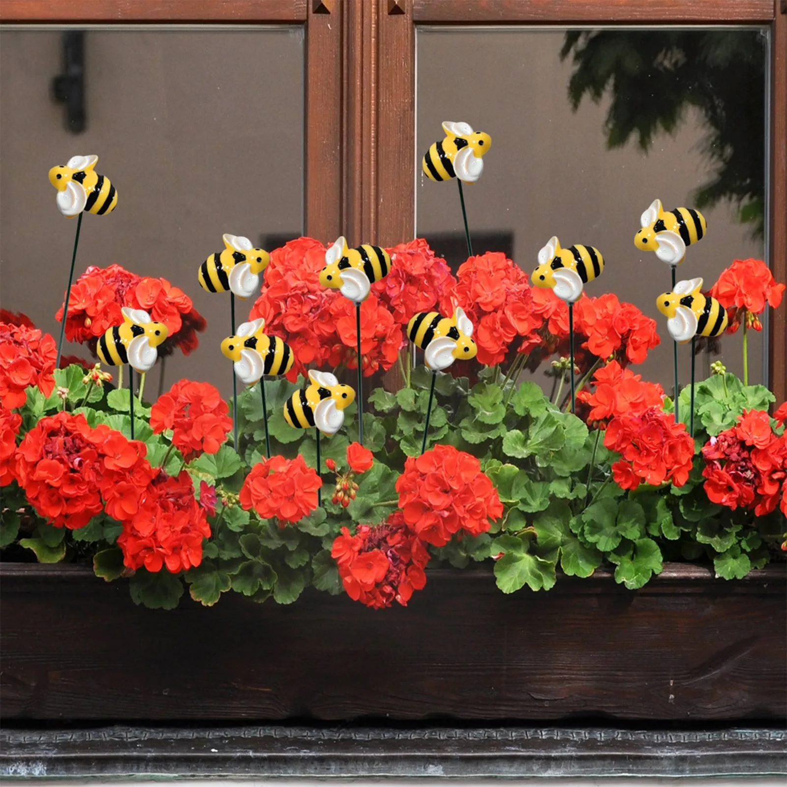 10/20/30pcs Garden Stakes Decoration Bee Yard Pot Pile Lawn Pathway Ornament Flower Pot Indoor Outdoor Landscape Decor thumbnail 2