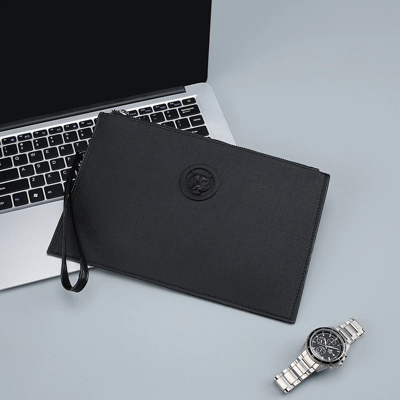 Fashion Soft PU Leather Men Day Clutch Bag Casual Business Men Cardholder Case High Quality Male Leather Money Handbag sac 2025 thumbnail 6