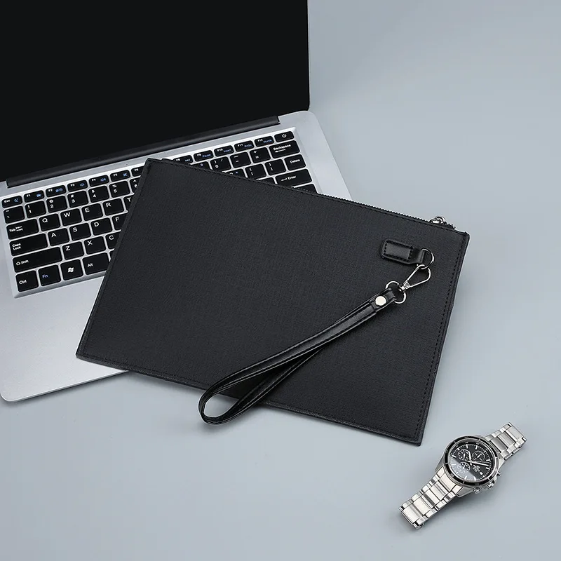Fashion Soft PU Leather Men Day Clutch Bag Casual Business Men Cardholder Case High Quality Male Leather Money Handbag sac 2025 thumbnail 3