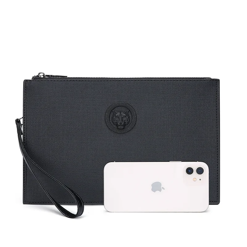 Fashion Soft PU Leather Men Day Clutch Bag Casual Business Men Cardholder Case High Quality Male Leather Money Handbag sac 2025 thumbnail 2