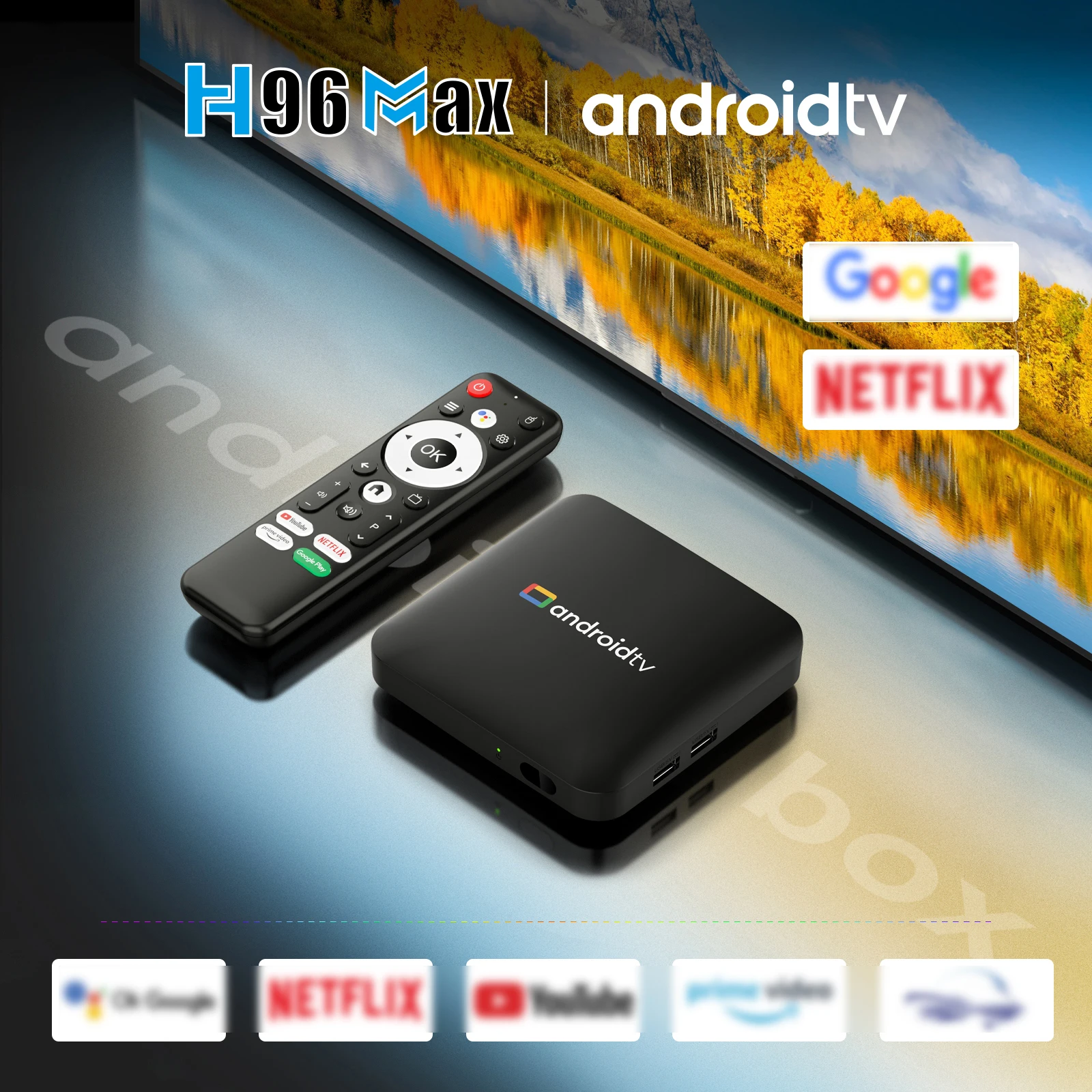Android TV Box H96 Max S905L3 TV Box Home Theater Bluetooth With Google Voice Media Player 2GB 16GB 4K Video Set Top Box thumbnail 2