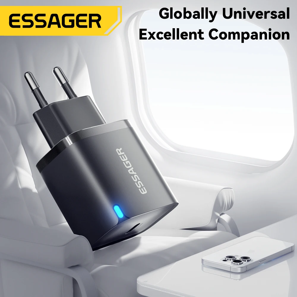 Essager 30W Type-C Charger PD 3.0 USB C Charger For iPhone 16 15 14 Pro Samsung Huawei  Xiaomi Tablet iPad Air Pro Phone Charger thumbnail 6