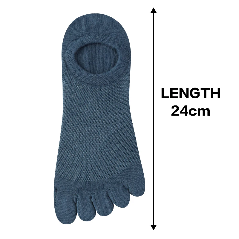 2 Pairs/Lot Men's Cotton Toe Crew Socks High Quality Breathable Sports Running Ankle Cotton Short Five Fingers Socks thumbnail 6