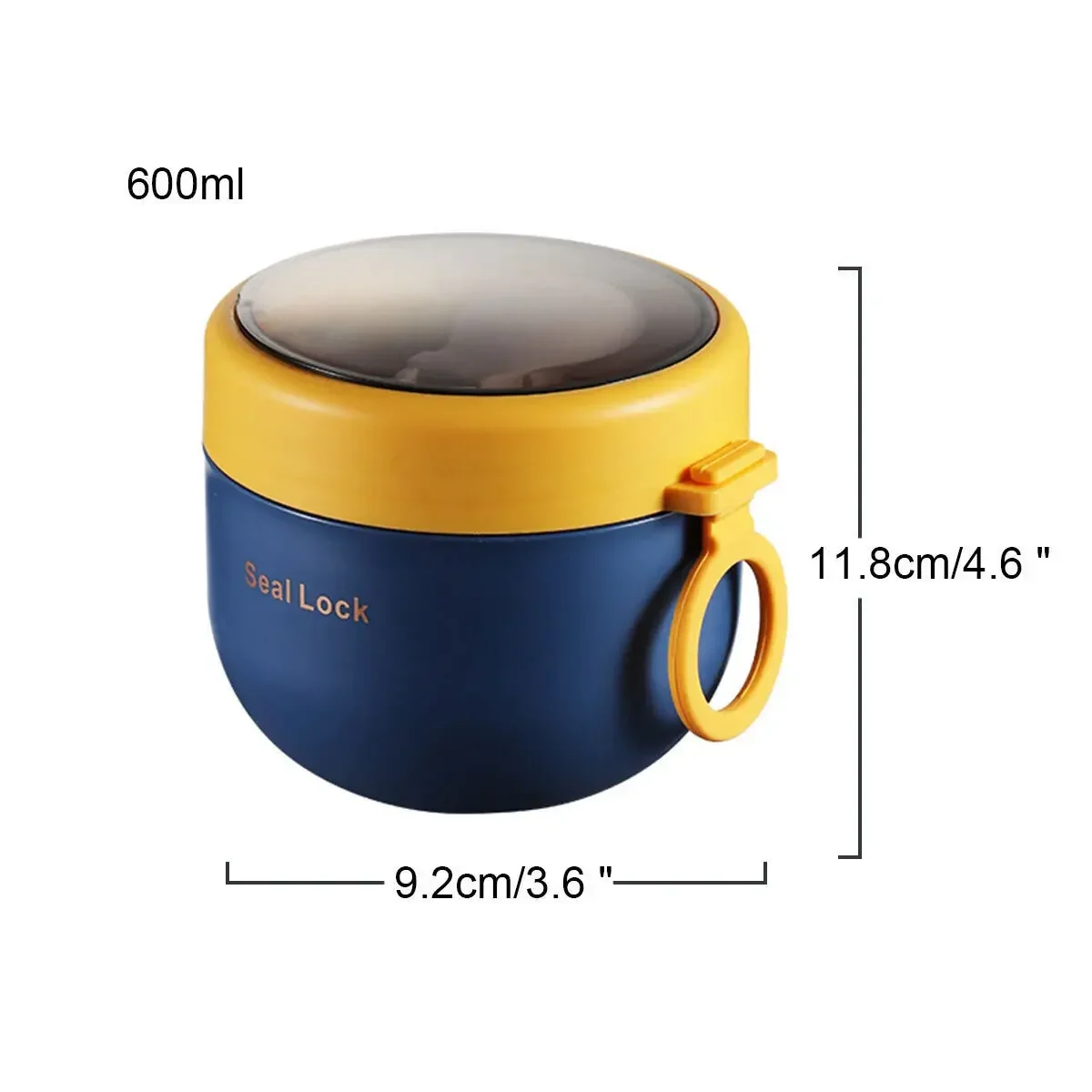600ml/800ml  Breakfast Cups with Fork Cereal Yogurt Salad Soup Container Thermal Microwave Food Storage Box Lunch Box for Office thumbnail 6