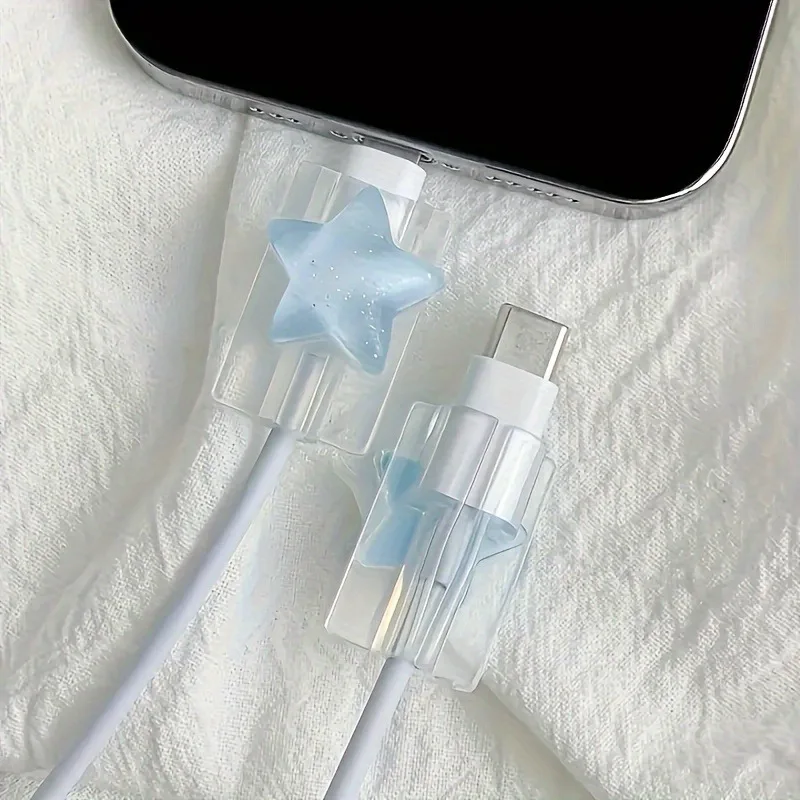 Korea Cute 3D Ocean Stars Change Charger Protector Cover Charger Line Protectors Organizer Winder Protector Cover Accessories thumbnail 2