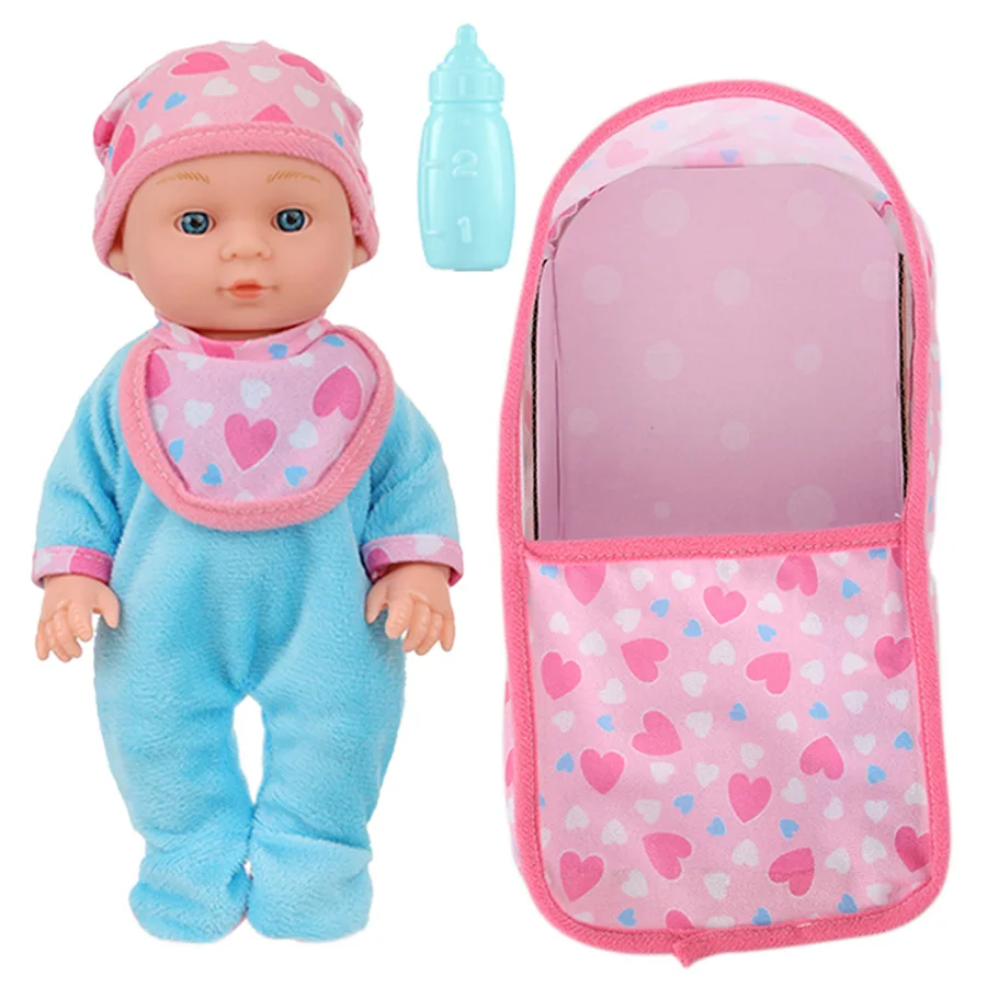 24cm Reborn Doll With Carry Bag Handmade Vinyl Lifelike Doll Girls Doll Case Newborn Baby Toys Kids Birthday Gift thumbnail 3