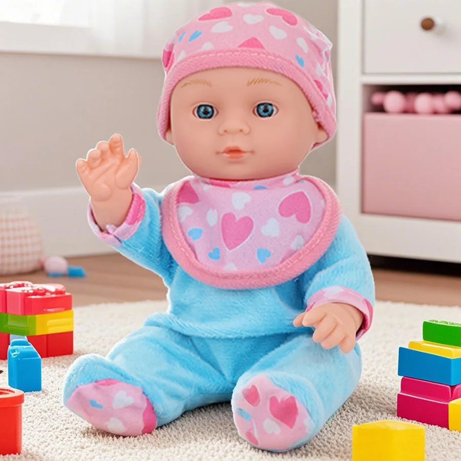 24cm Reborn Doll With Carry Bag Handmade Vinyl Lifelike Doll Girls Doll Case Newborn Baby Toys Kids Birthday Gift thumbnail 2